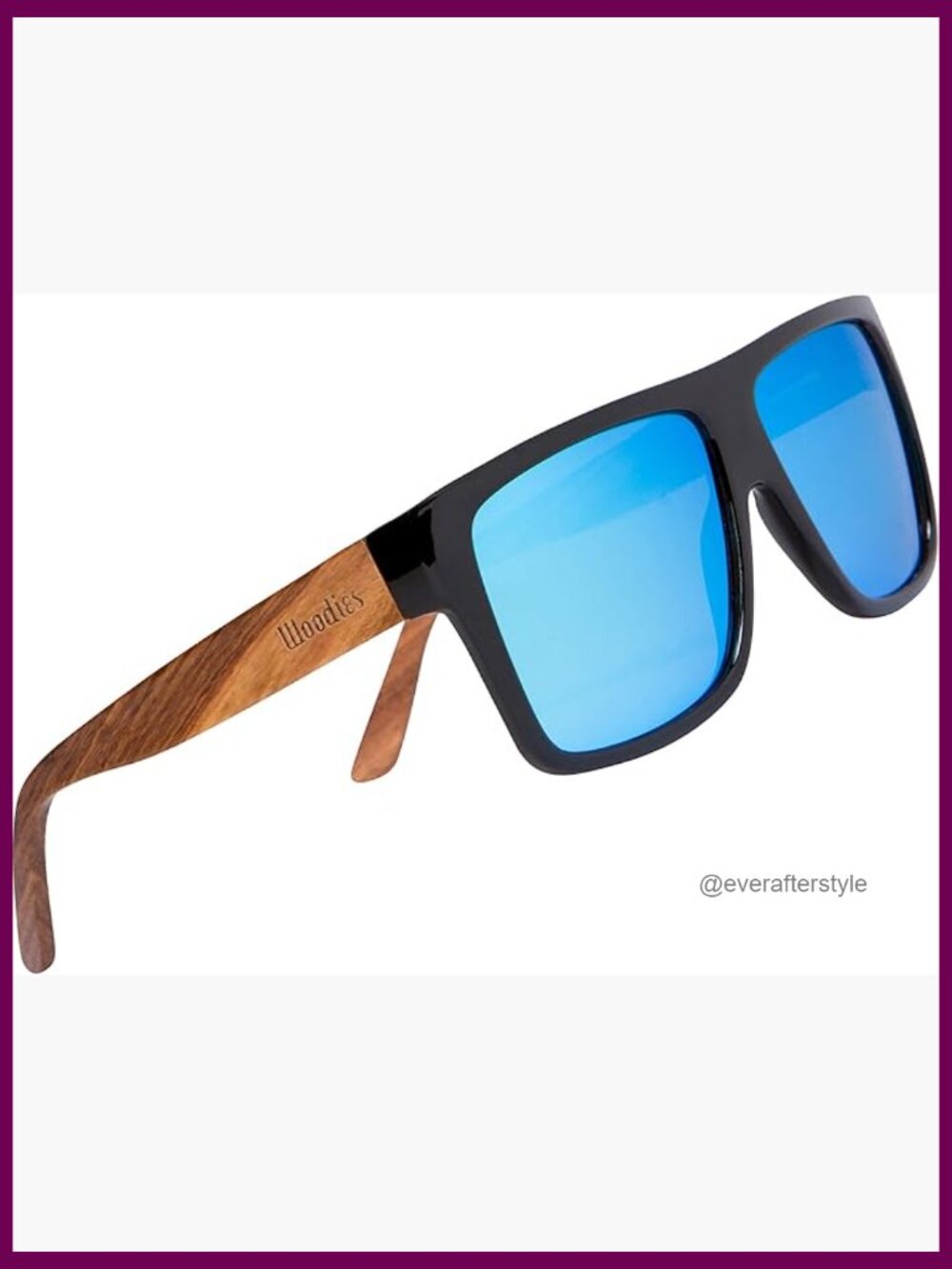 Zebra Wood Wrap Sunglasses Polarized Lenses 100% UV Protection